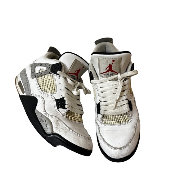 NIKE JORDAN 4 WHITE CEMENT - Picture 2 of 9